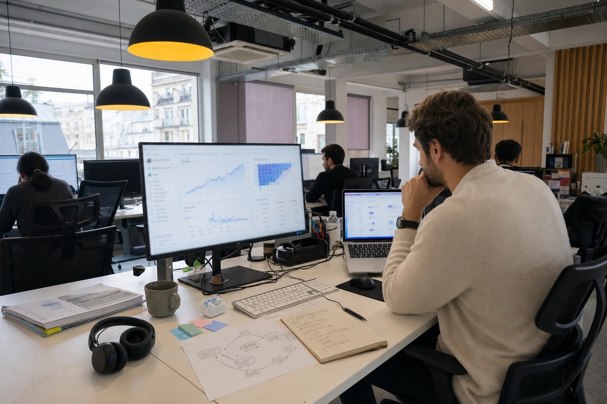 Équipe Spark analysant les leviers de croissance digitale