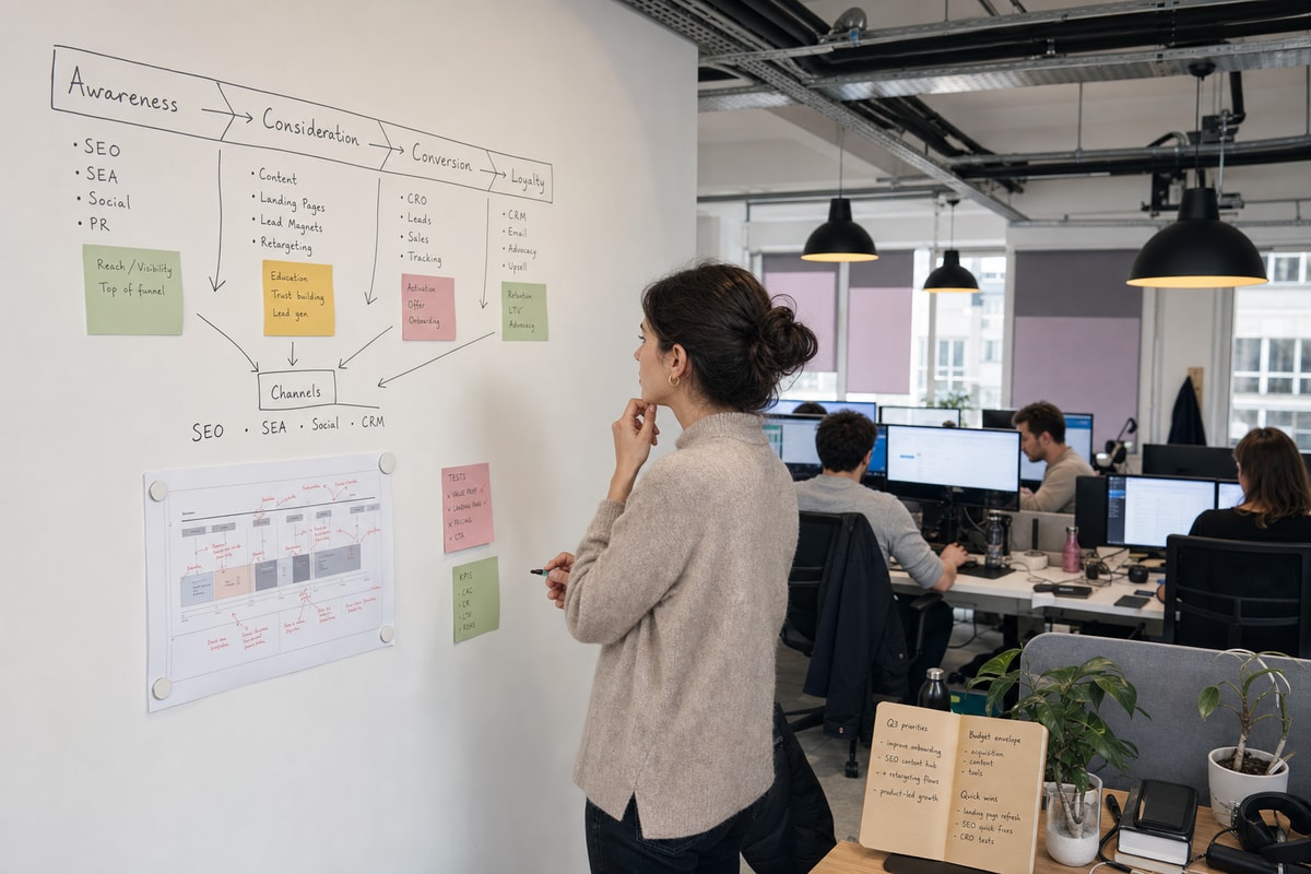 Équipe Spark en session de travail stratégique